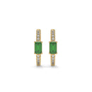 14K Yellow Gold - Emerald