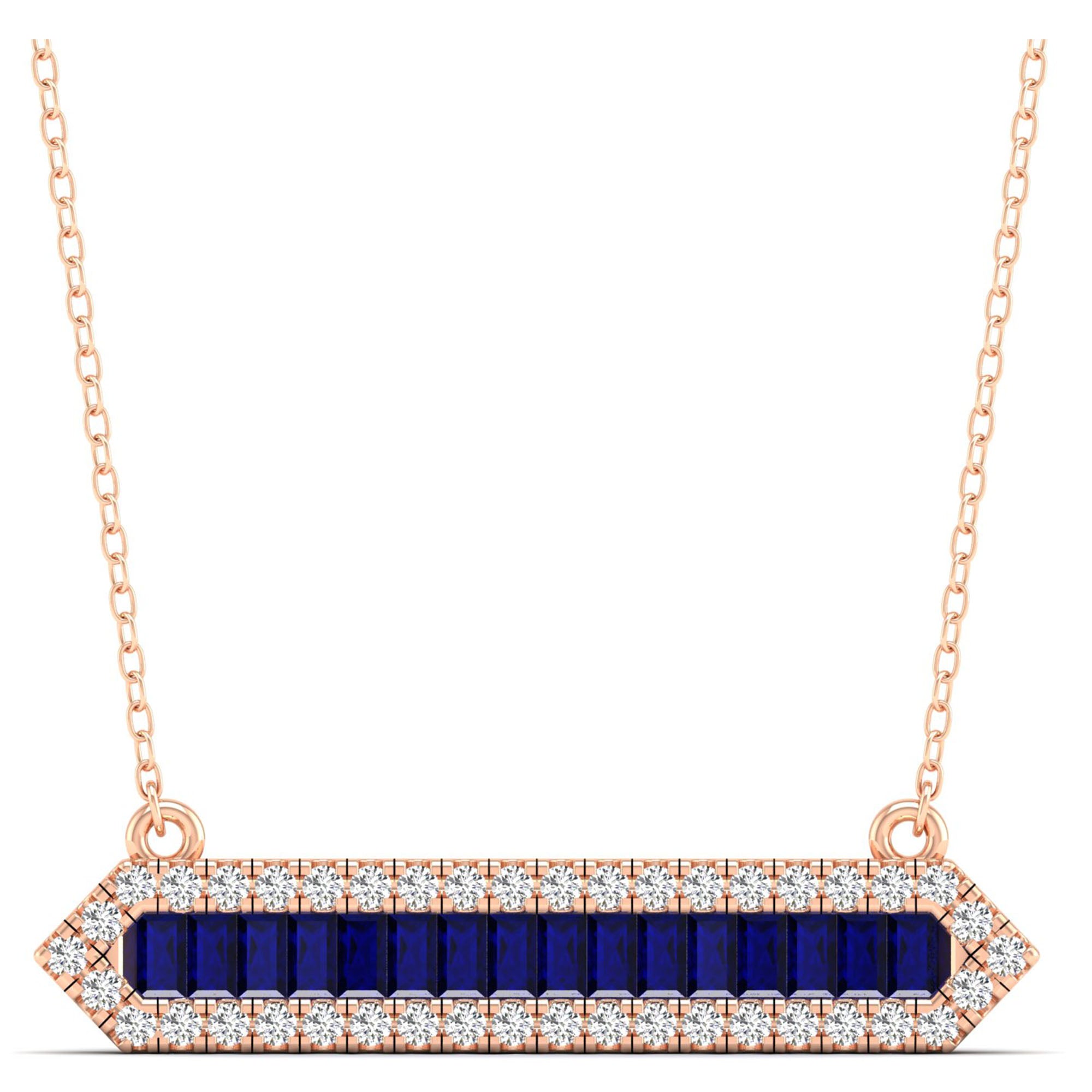 14K Rose Gold - Sapphire
