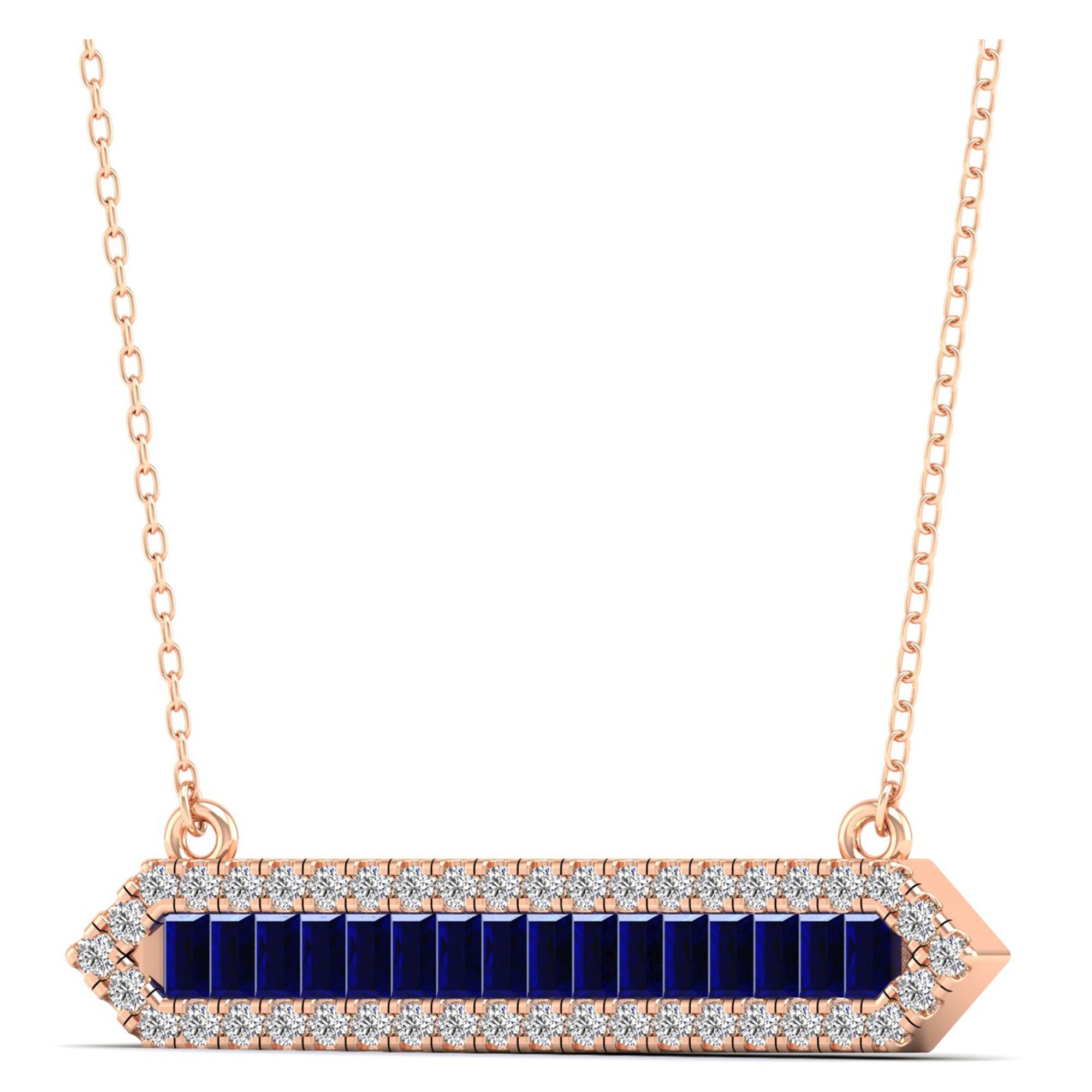 14K Rose Gold - Sapphire