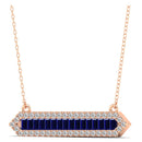 14K Rose Gold - Sapphire