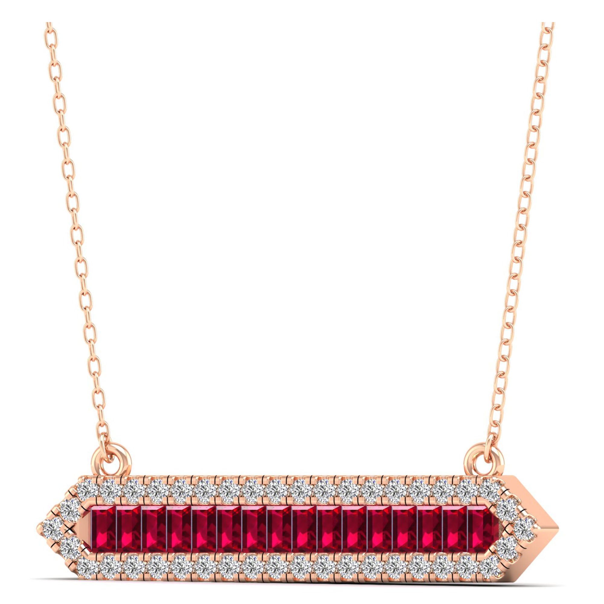 14K Rose Gold - Ruby