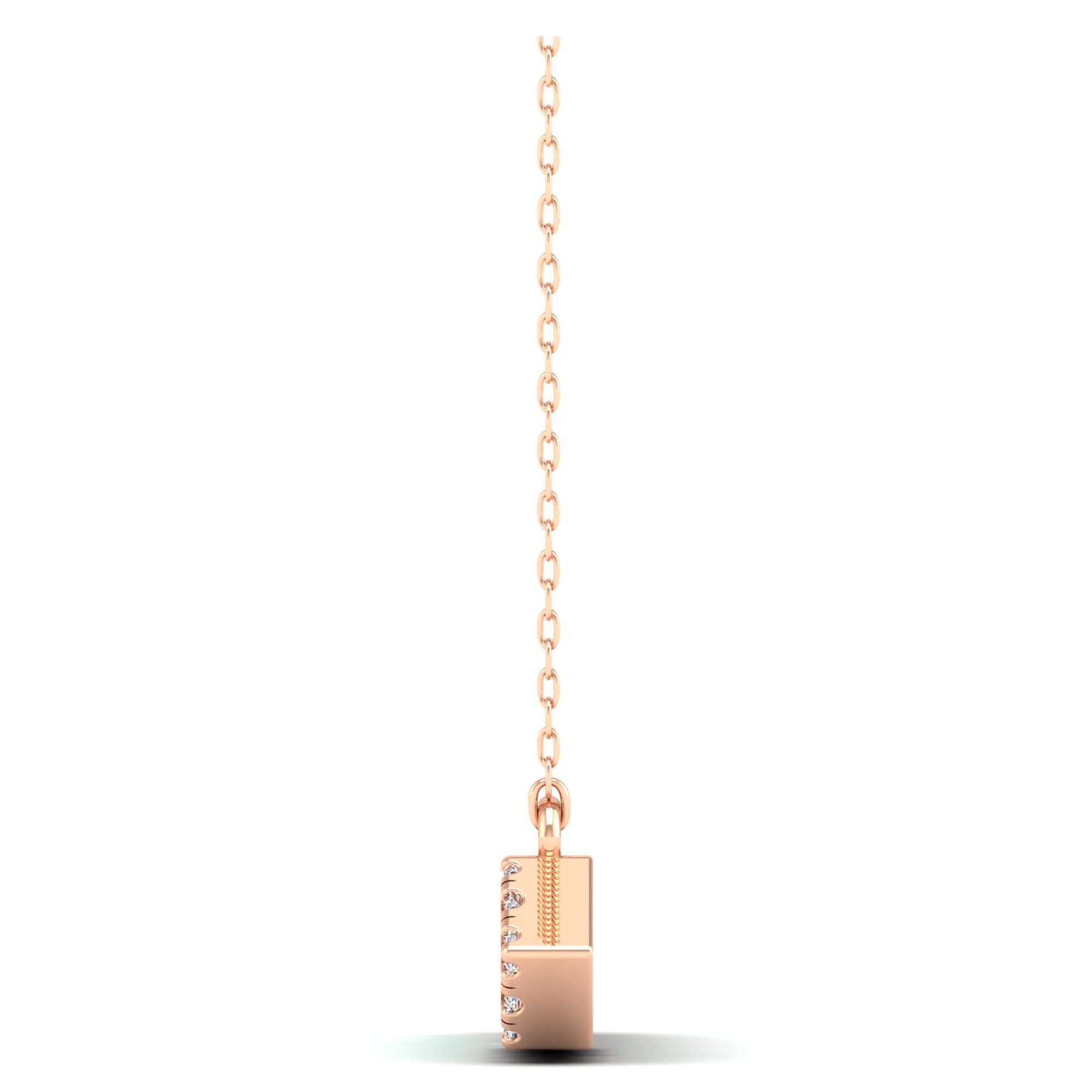 14K Rose Gold - Emerald