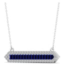 14K White Gold - Sapphire