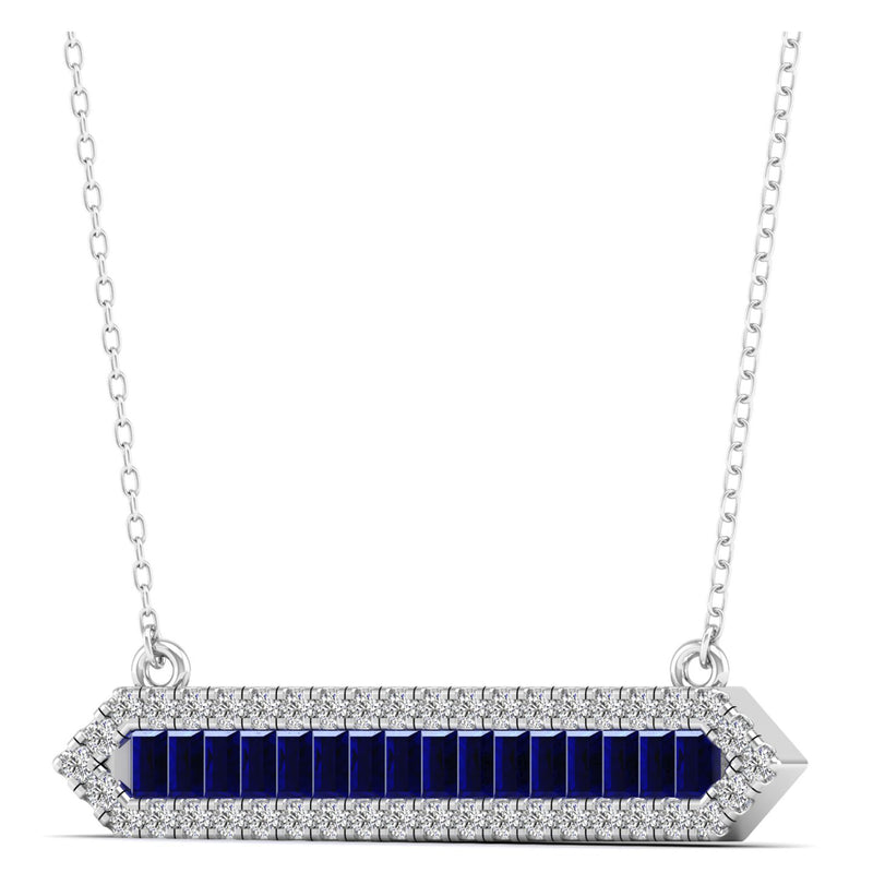 14K White Gold - Sapphire
