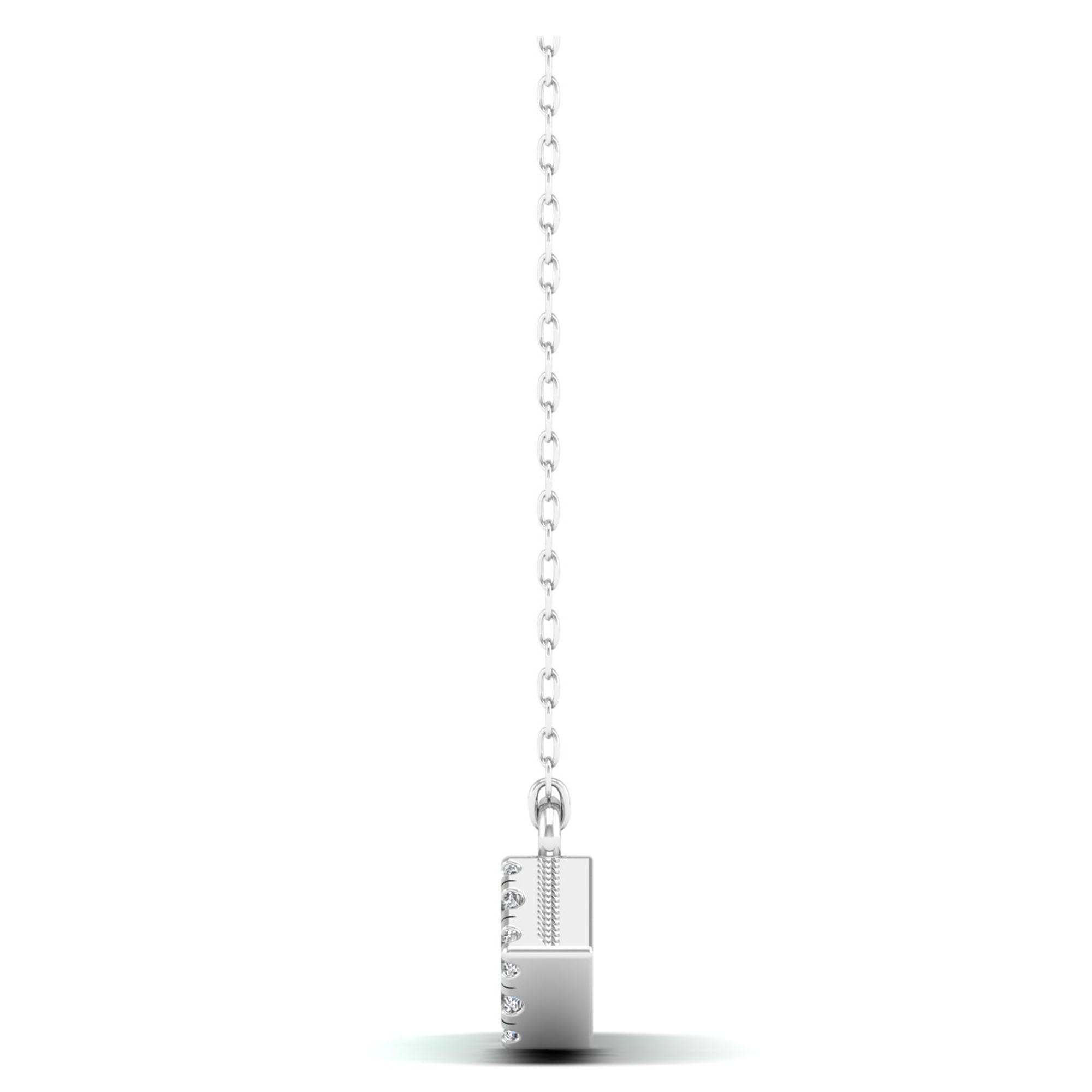 14K White Gold - Emerald