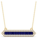 14K Yellow Gold - Sapphire