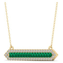 14K Yellow Gold - Emerald