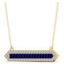 14K Yellow Gold - Sapphire