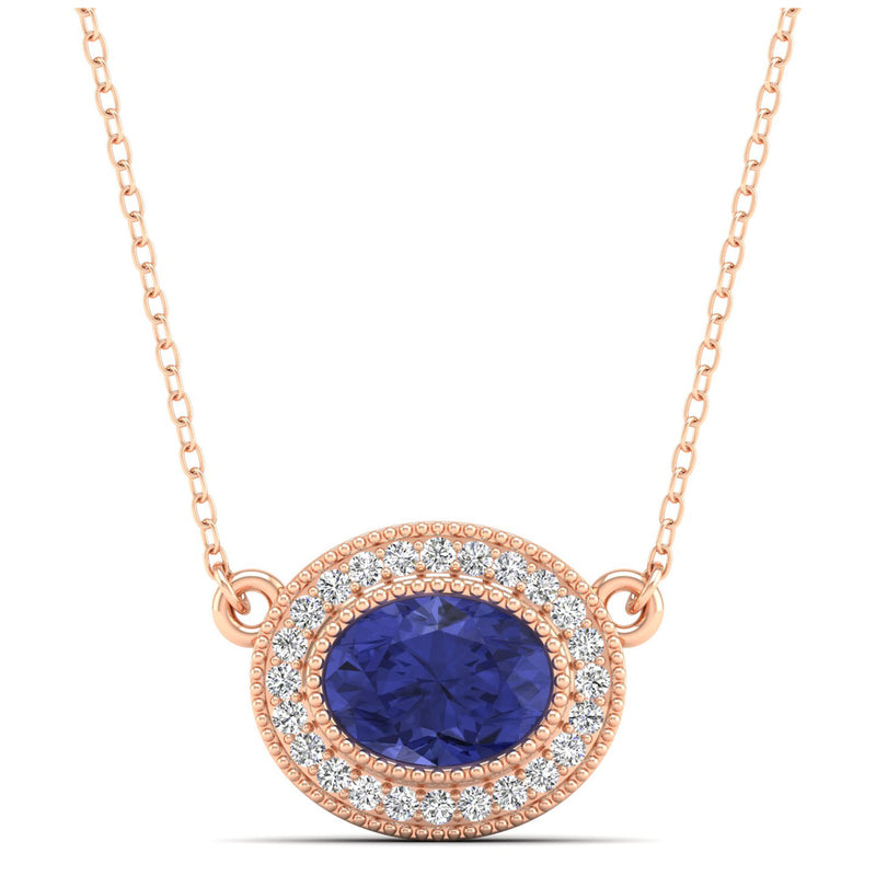 14K Rose Gold - Tanzanite