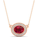 14K Rose Gold - Ruby