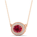 14K Rose Gold - Ruby