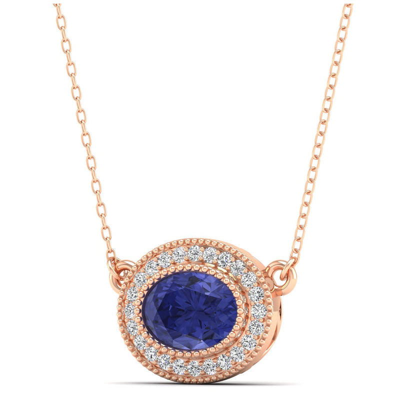 14K Rose Gold - Tanzanite