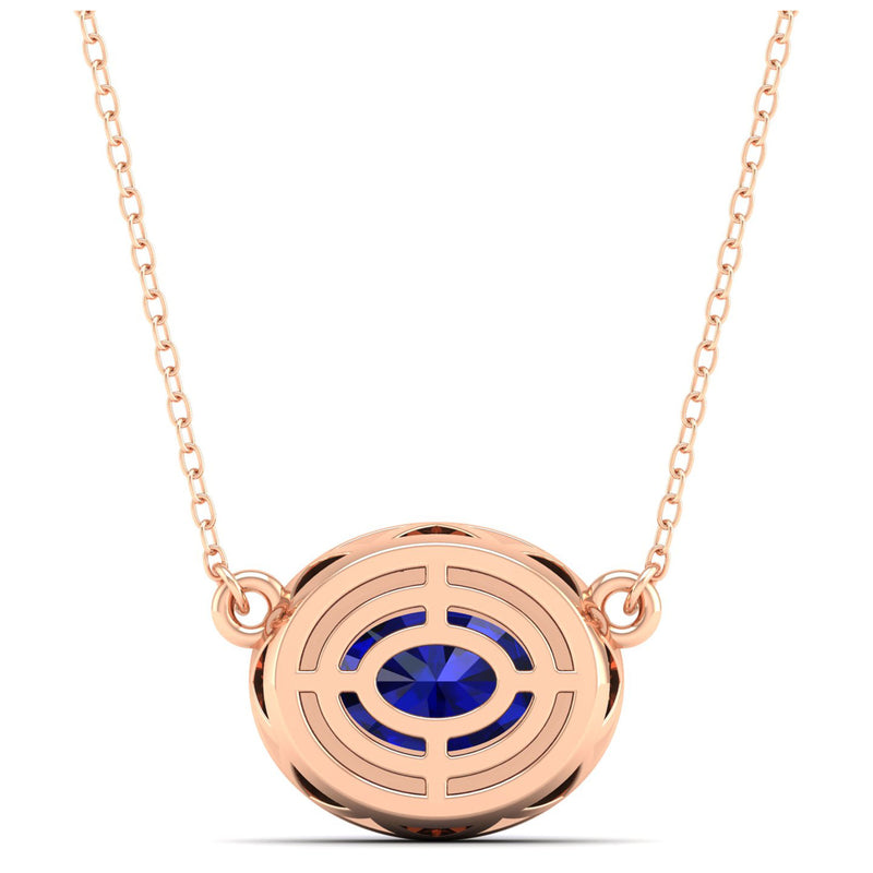 14K Rose Gold - Sapphire