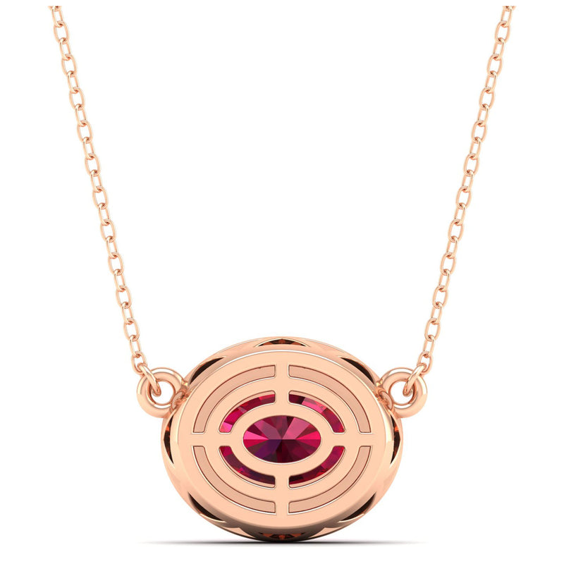 14K Rose Gold - Ruby