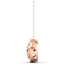 14K Rose Gold - Ruby