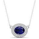 14K White Gold - Sapphire