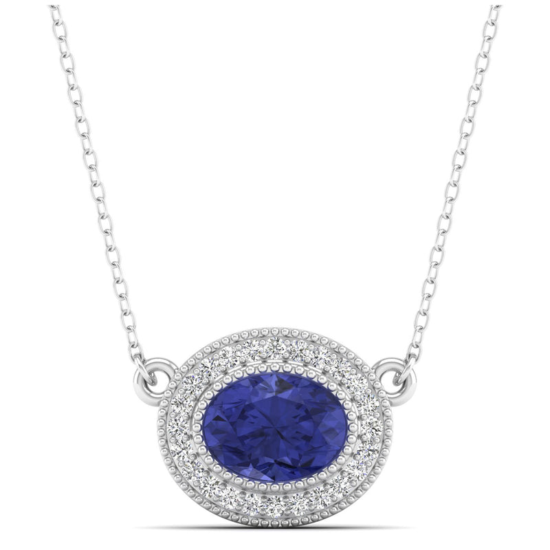 14K White Gold - Tanzanite