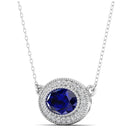 14K White Gold - Sapphire