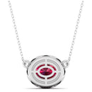 14K White Gold - Ruby