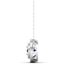 14K White Gold - Sapphire
