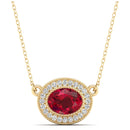 14K Yellow Gold - Ruby
