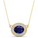 14K Yellow Gold - Sapphire