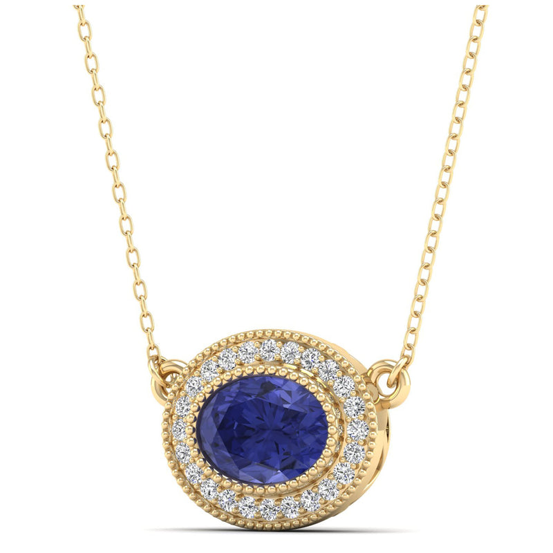 14K Yellow Gold - Tanzanite