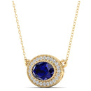 14K Yellow Gold - Sapphire