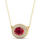 14K Yellow Gold - Ruby