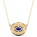 14K Yellow Gold - Sapphire