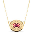 14K Yellow Gold - Ruby