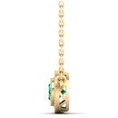 14K Yellow Gold - Emerald