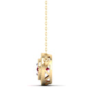 14K Yellow Gold - Ruby