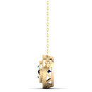 14K Yellow Gold - Sapphire