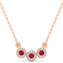 14K Rose Gold - Ruby