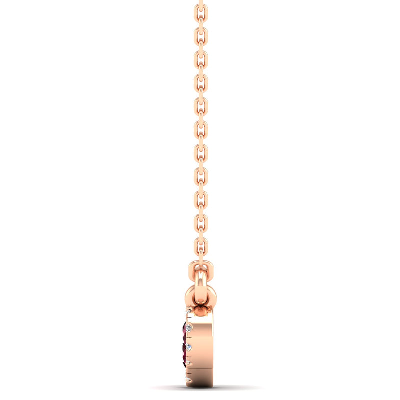 14K Rose Gold - Ruby
