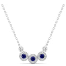 14K White Gold - Sapphire