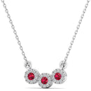 14K White Gold - Ruby