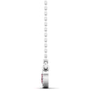 14K White Gold - Ruby