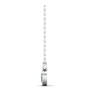 14K White Gold - Emerald