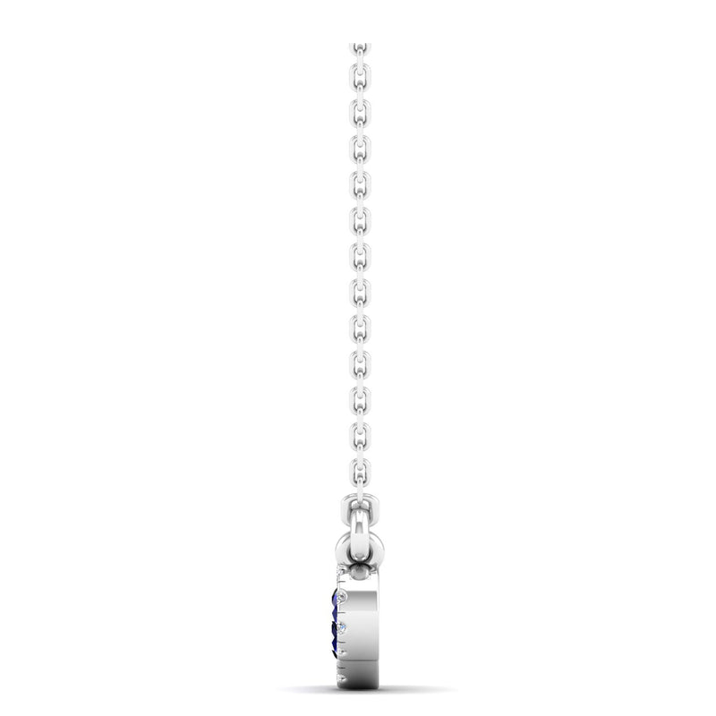 14K White Gold - Sapphire