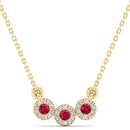 14K Yellow Gold - Ruby