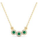 14K Yellow Gold - Emerald