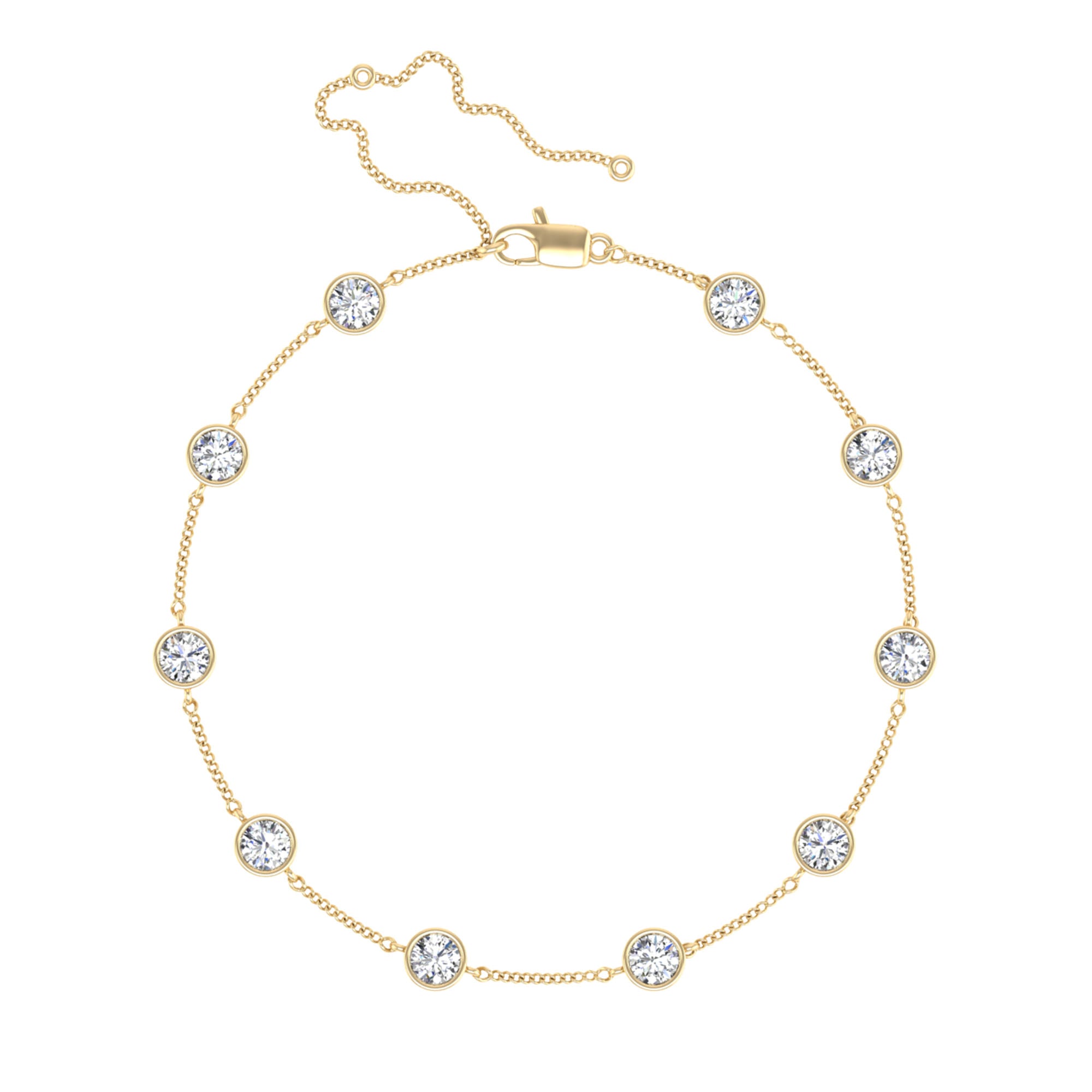 14K Yellow Gold - 3.00