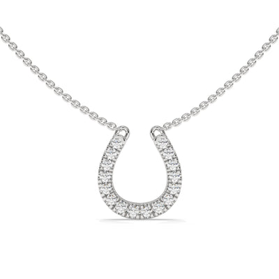 Horseshoe Pavé Diamond Necklace