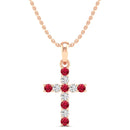 14K Rose Gold - Ruby