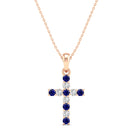 14K Rose Gold - Sapphire