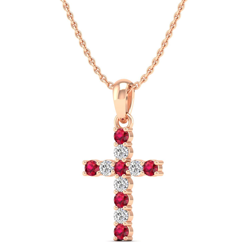 14K Rose Gold - Ruby