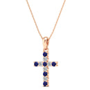 14K Rose Gold - Sapphire