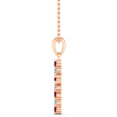 14K Rose Gold - Ruby